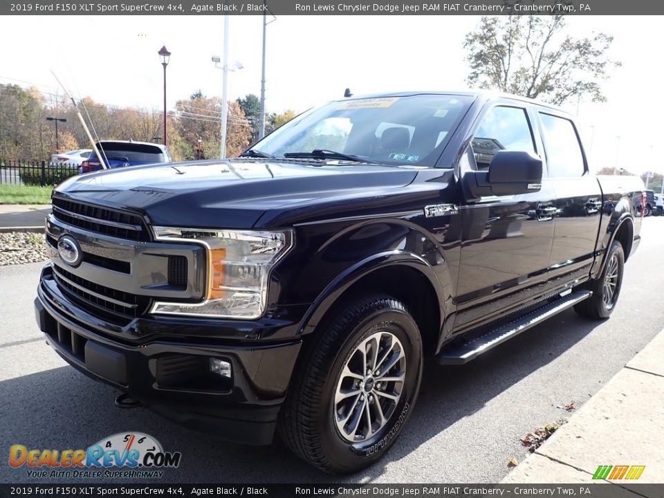 2019 Ford F150 XLT Sport SuperCrew 4x4 Agate Black / Black Photo #6