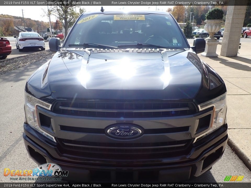 2019 Ford F150 XLT Sport SuperCrew 4x4 Agate Black / Black Photo #7