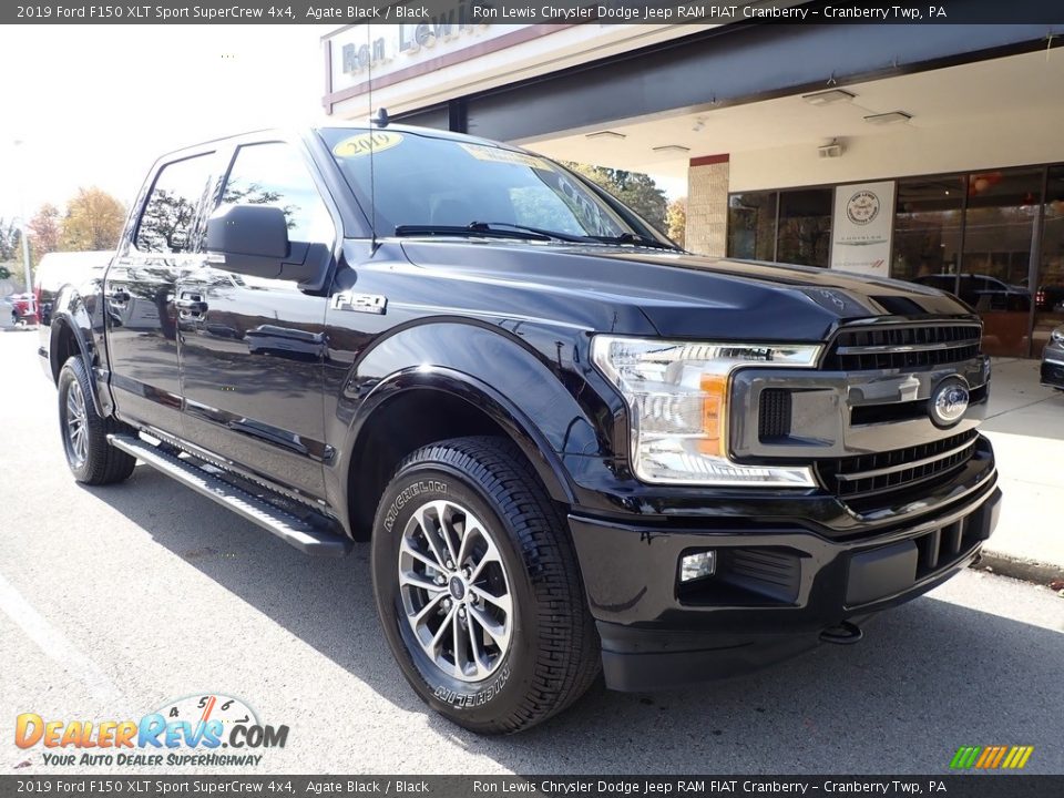 2019 Ford F150 XLT Sport SuperCrew 4x4 Agate Black / Black Photo #8