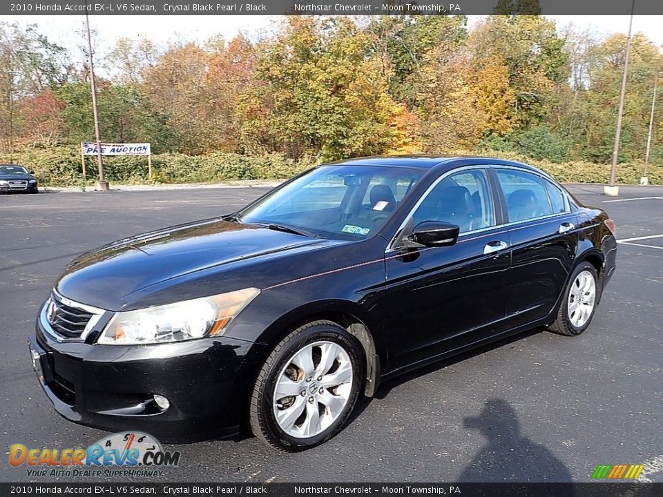 2010 Honda Accord EX-L V6 Sedan Crystal Black Pearl / Black Photo #1