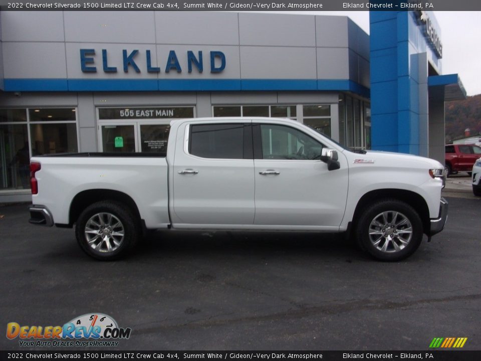 2022 Chevrolet Silverado 1500 Limited LTZ Crew Cab 4x4 Summit White / Gideon/­Very Dark Atmosphere Photo #2