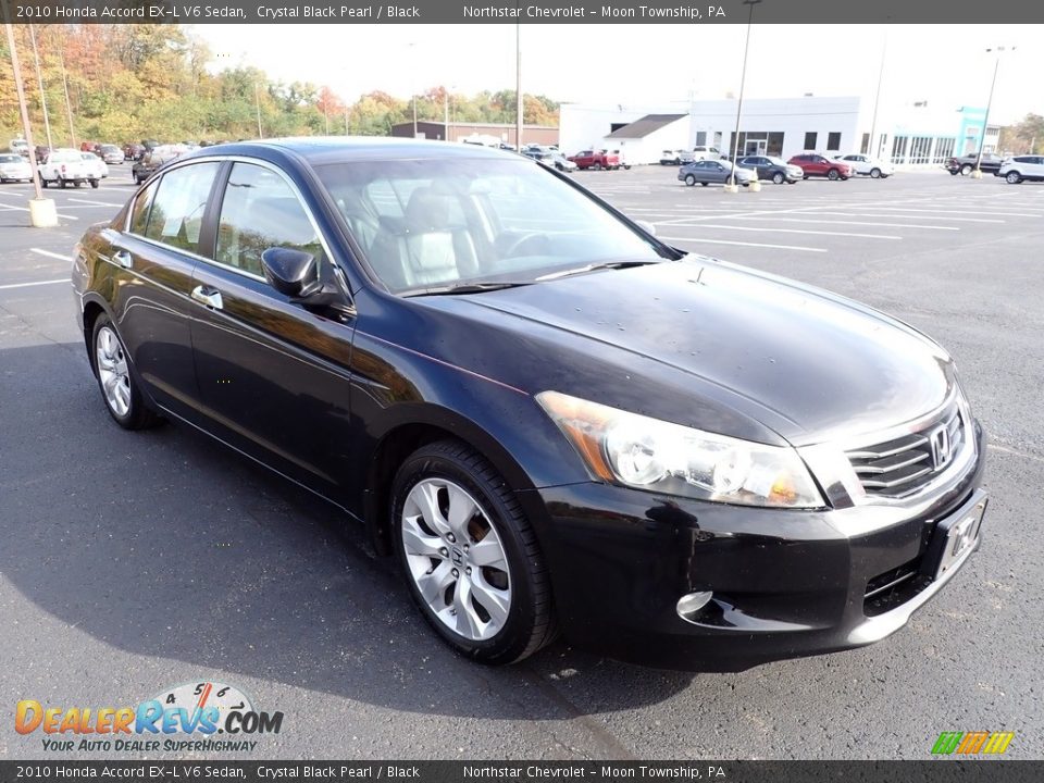 2010 Honda Accord EX-L V6 Sedan Crystal Black Pearl / Black Photo #5