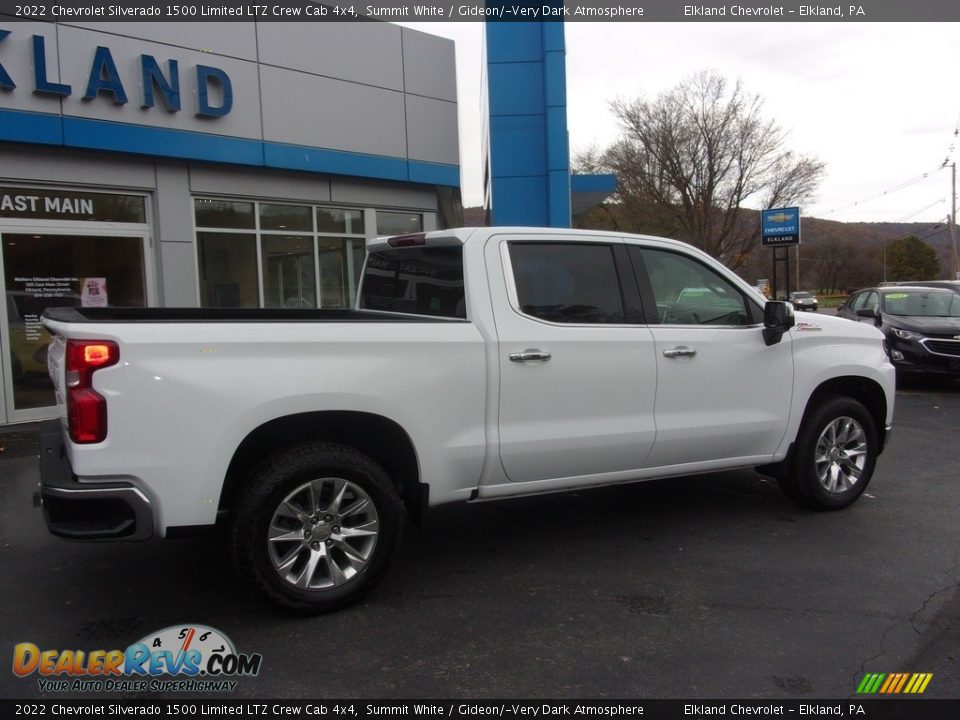 2022 Chevrolet Silverado 1500 Limited LTZ Crew Cab 4x4 Summit White / Gideon/­Very Dark Atmosphere Photo #3