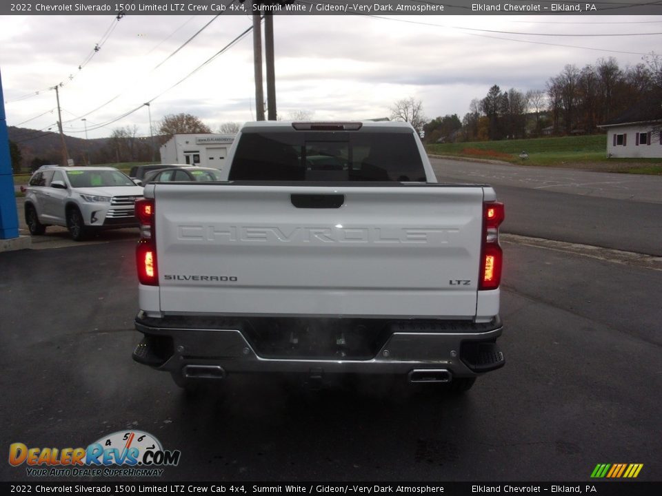 2022 Chevrolet Silverado 1500 Limited LTZ Crew Cab 4x4 Summit White / Gideon/­Very Dark Atmosphere Photo #4