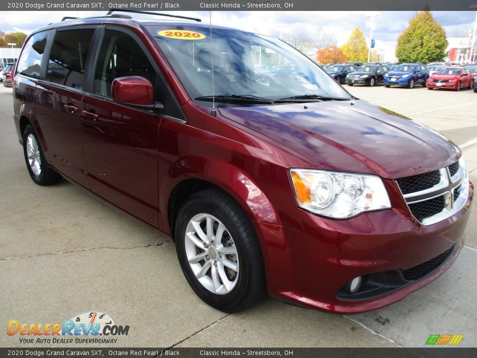 2020 Dodge Grand Caravan SXT Octane Red Pearl / Black Photo #3