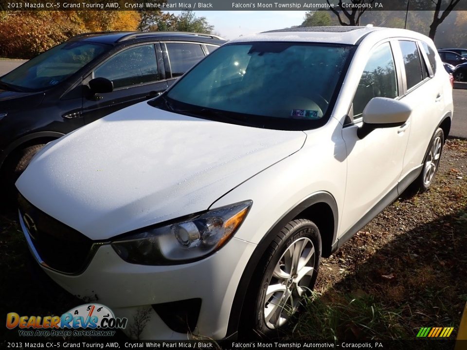 2013 Mazda CX-5 Grand Touring AWD Crystal White Pearl Mica / Black Photo #1