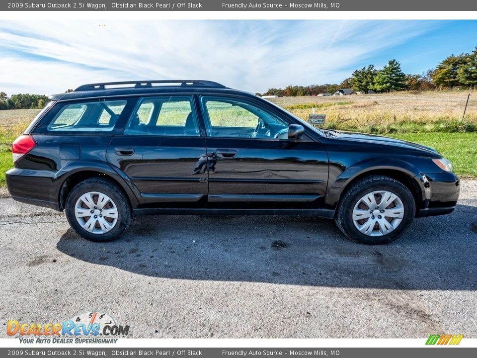 2009 Subaru Outback 2.5i Wagon Obsidian Black Pearl / Off Black Photo #3