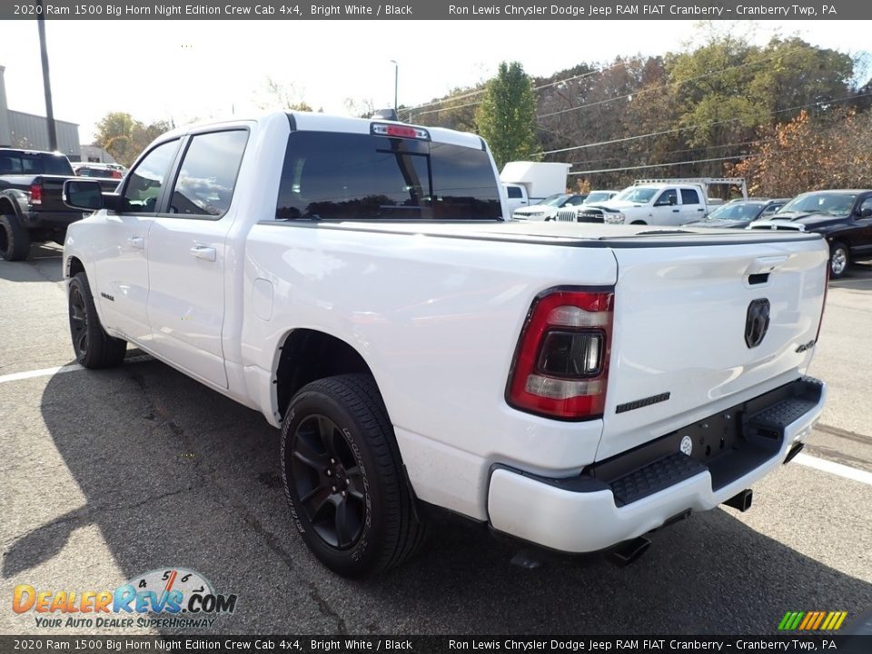 2020 Ram 1500 Big Horn Night Edition Crew Cab 4x4 Bright White / Black Photo #4