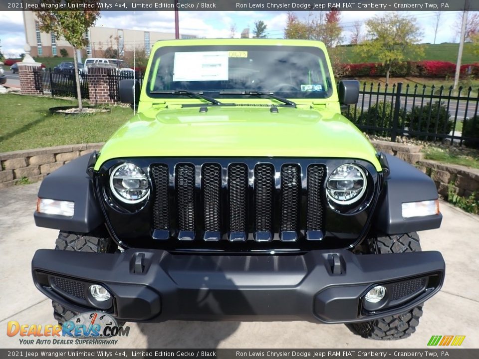 2021 Jeep Wrangler Unlimited Willys 4x4 Limited Edition Gecko / Black Photo #2
