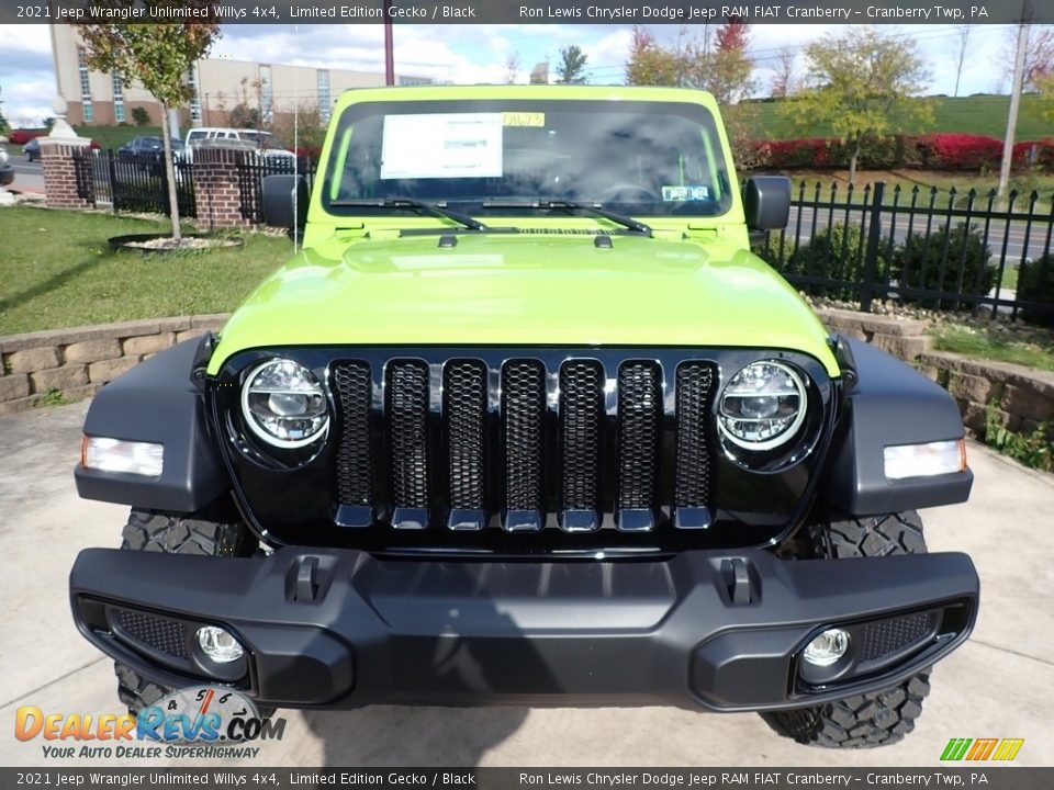 2021 Jeep Wrangler Unlimited Willys 4x4 Limited Edition Gecko / Black Photo #2