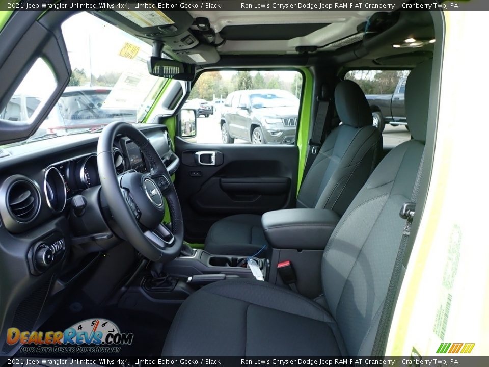Front Seat of 2021 Jeep Wrangler Unlimited Willys 4x4 Photo #12