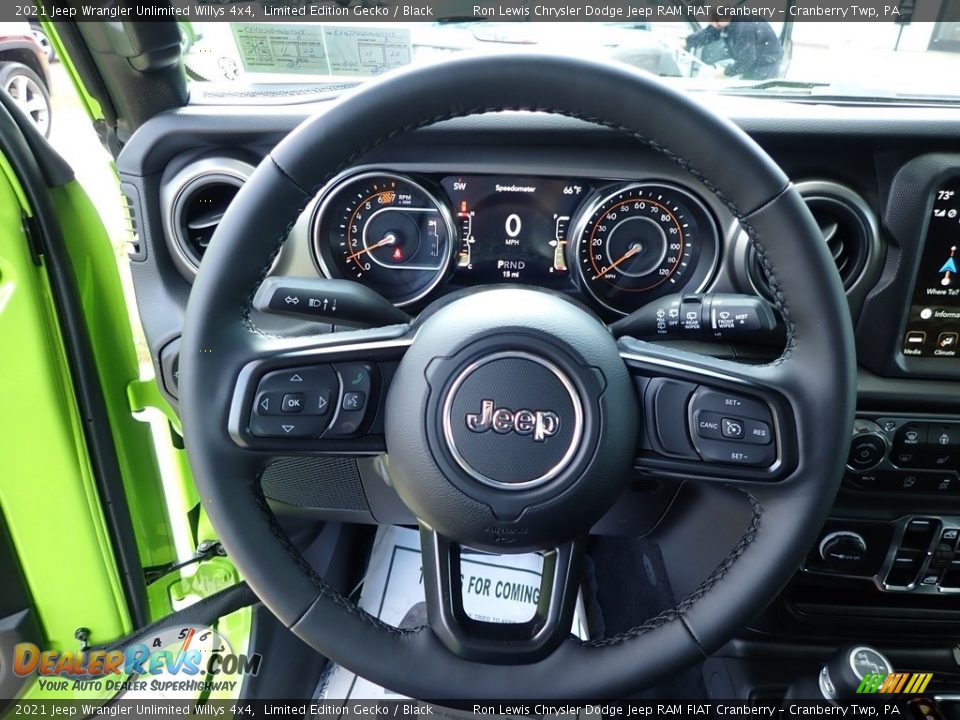 2021 Jeep Wrangler Unlimited Willys 4x4 Steering Wheel Photo #16