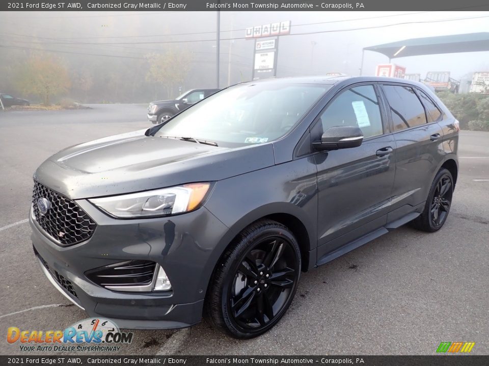 Front 3/4 View of 2021 Ford Edge ST AWD Photo #7