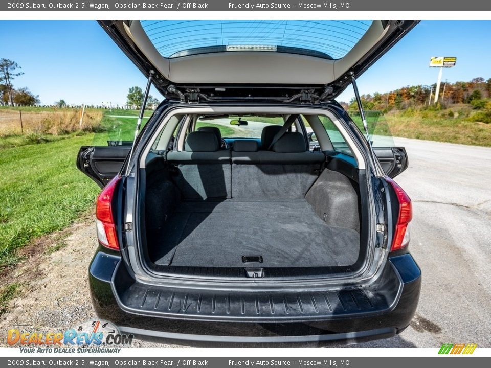 2009 Subaru Outback 2.5i Wagon Obsidian Black Pearl / Off Black Photo #23