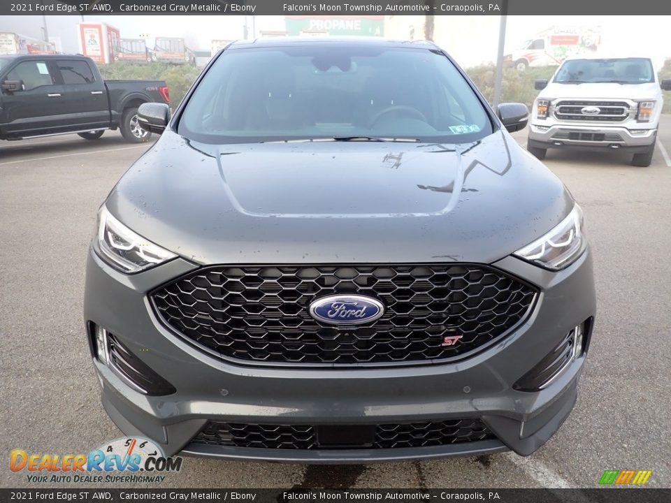 2021 Ford Edge ST AWD Carbonized Gray Metallic / Ebony Photo #8