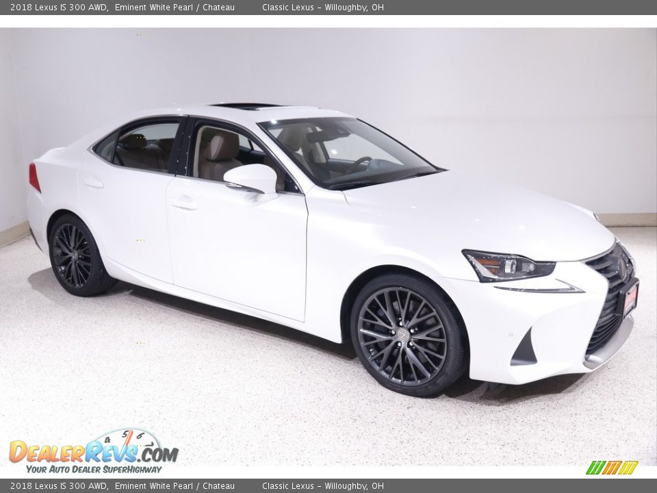 2018 Lexus IS 300 AWD Eminent White Pearl / Chateau Photo #1