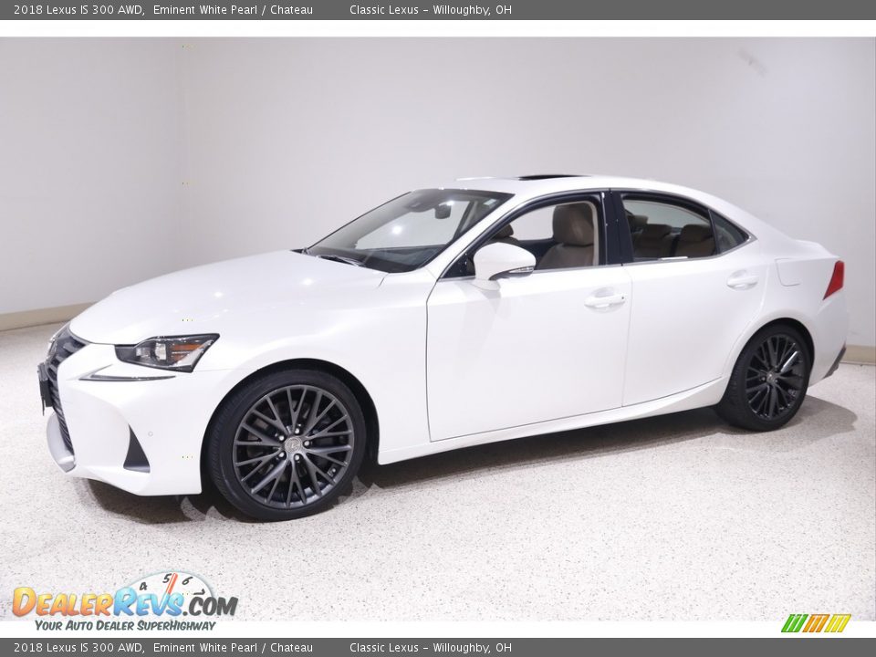 2018 Lexus IS 300 AWD Eminent White Pearl / Chateau Photo #3