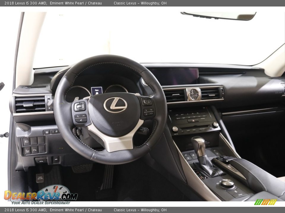 2018 Lexus IS 300 AWD Eminent White Pearl / Chateau Photo #6