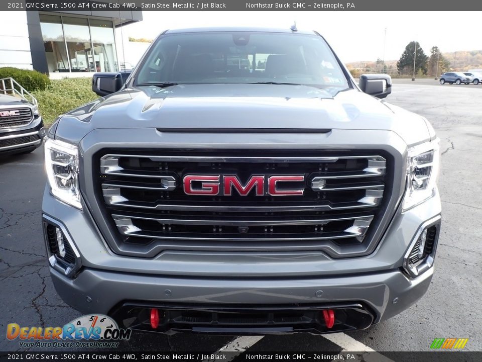 2021 GMC Sierra 1500 AT4 Crew Cab 4WD Satin Steel Metallic / Jet Black Photo #3