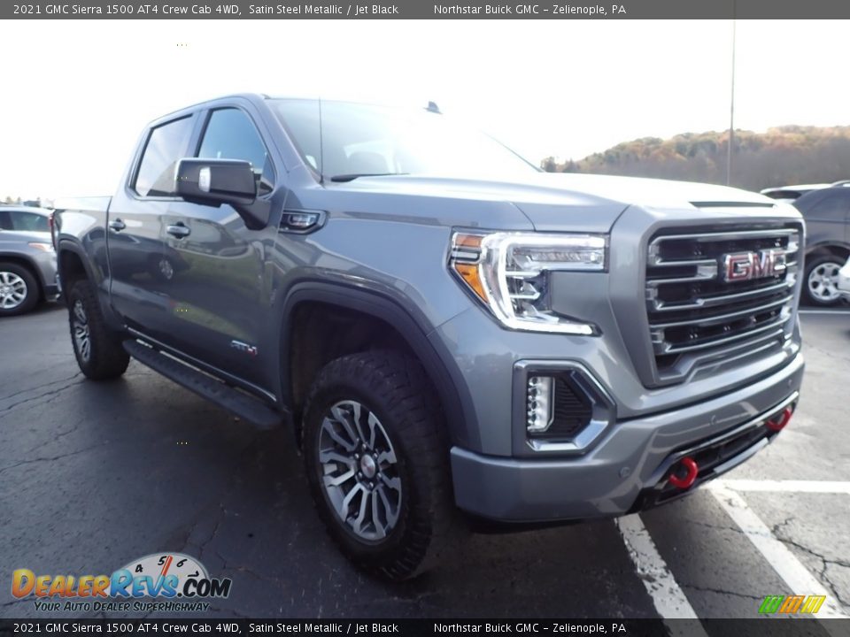 2021 GMC Sierra 1500 AT4 Crew Cab 4WD Satin Steel Metallic / Jet Black Photo #4