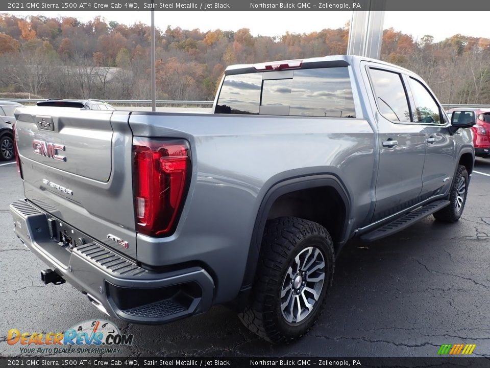 2021 GMC Sierra 1500 AT4 Crew Cab 4WD Satin Steel Metallic / Jet Black Photo #8