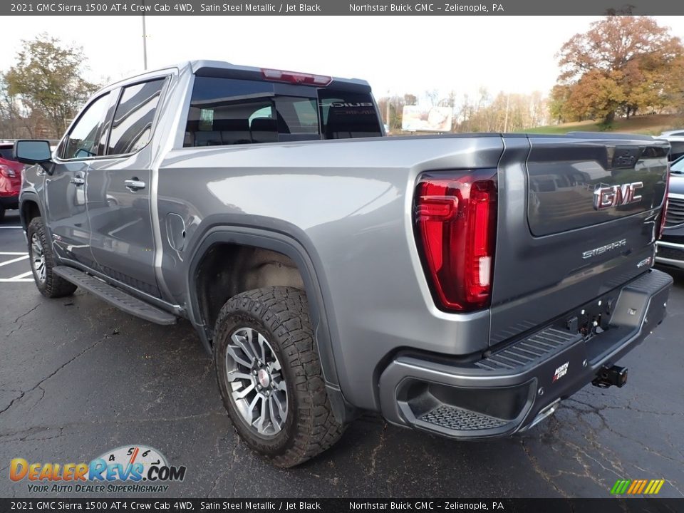 2021 GMC Sierra 1500 AT4 Crew Cab 4WD Satin Steel Metallic / Jet Black Photo #10