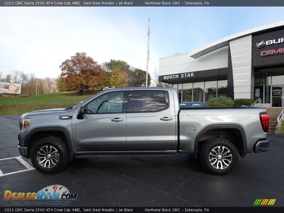 2021 GMC Sierra 1500 AT4 Crew Cab 4WD Satin Steel Metallic / Jet Black Photo #11