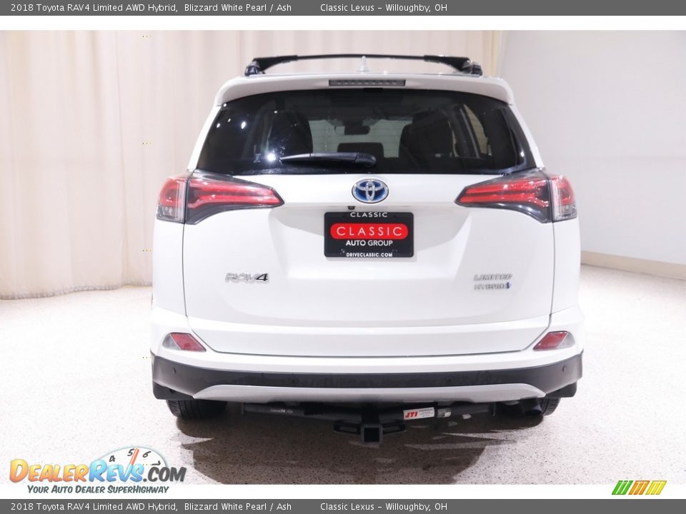 2018 Toyota RAV4 Limited AWD Hybrid Blizzard White Pearl / Ash Photo #18