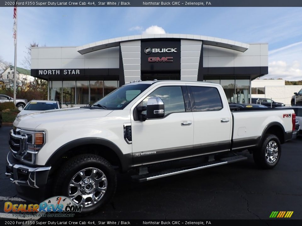 2020 Ford F350 Super Duty Lariat Crew Cab 4x4 Star White / Black Photo #1