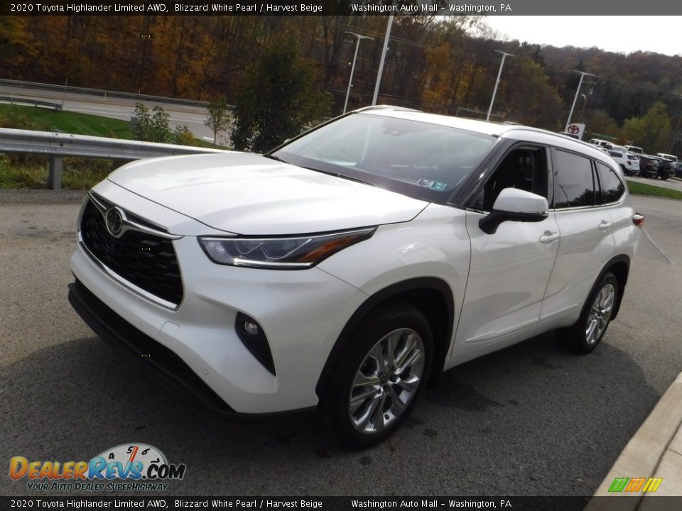 2020 Toyota Highlander Limited AWD Blizzard White Pearl / Harvest Beige Photo #14