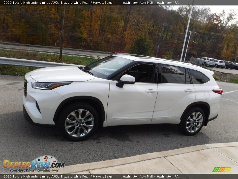 2020 Toyota Highlander Limited AWD Blizzard White Pearl / Harvest Beige Photo #16