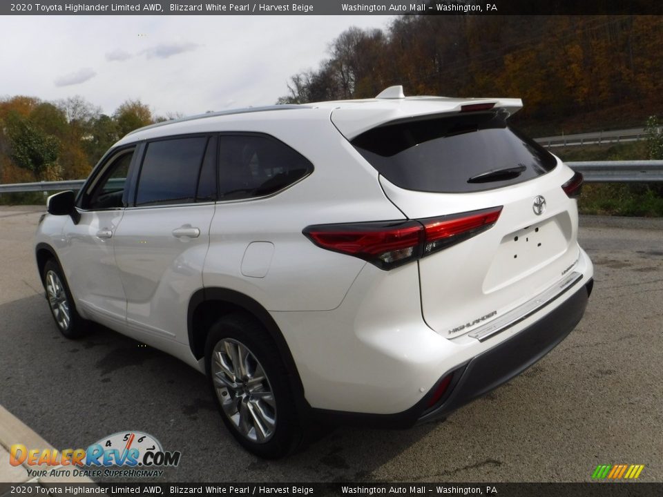 2020 Toyota Highlander Limited AWD Blizzard White Pearl / Harvest Beige Photo #17