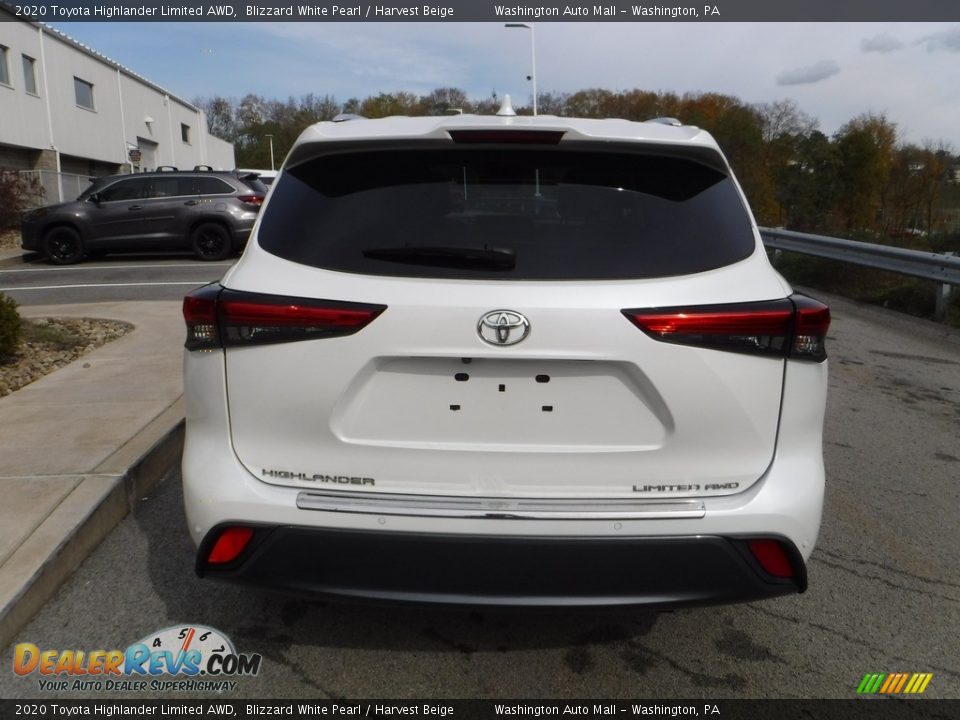 2020 Toyota Highlander Limited AWD Blizzard White Pearl / Harvest Beige Photo #18