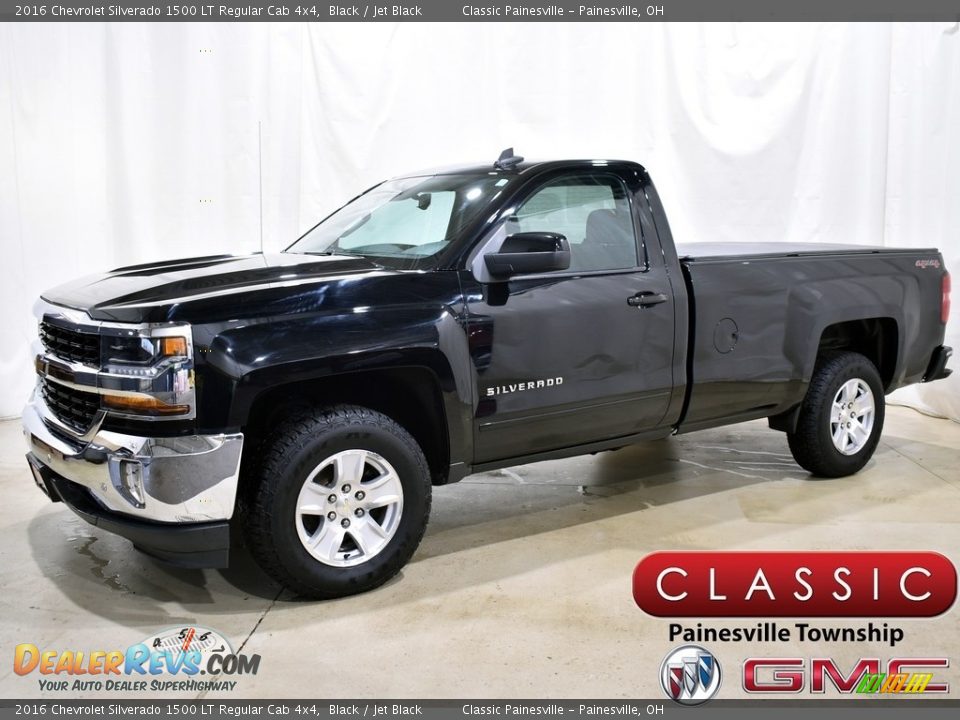 2016 Chevrolet Silverado 1500 LT Regular Cab 4x4 Black / Jet Black Photo #1