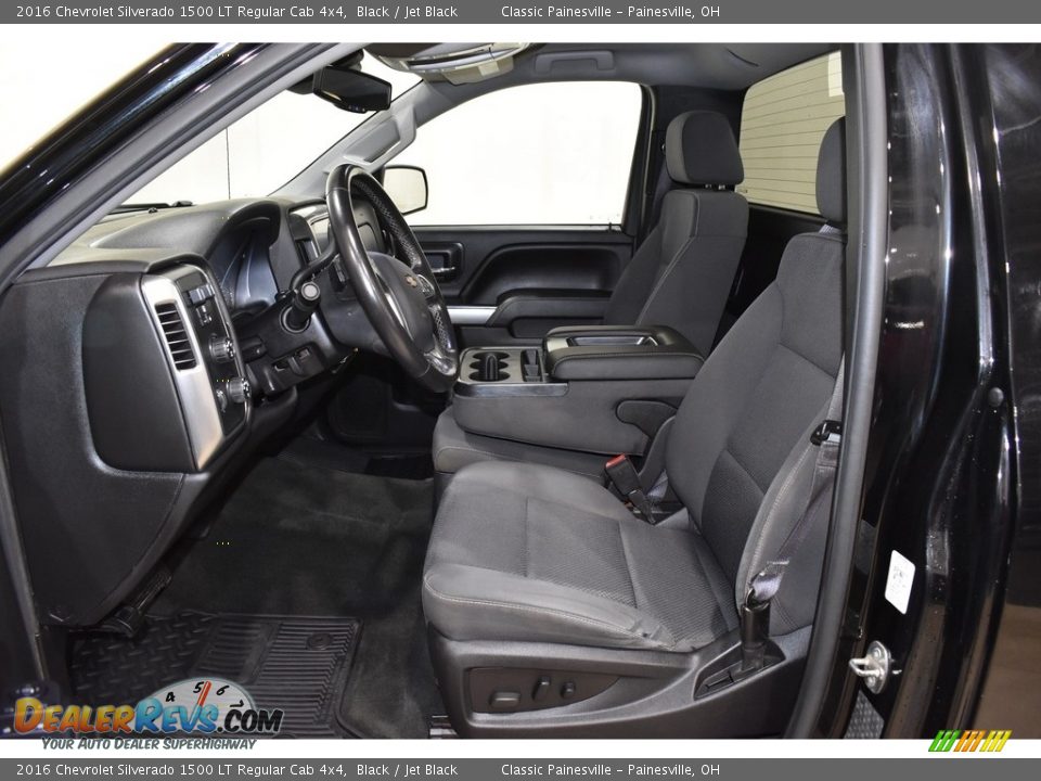 Jet Black Interior - 2016 Chevrolet Silverado 1500 LT Regular Cab 4x4 Photo #7
