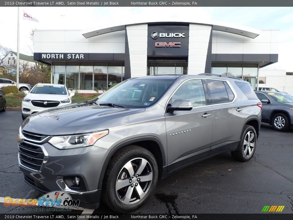 2019 Chevrolet Traverse LT AWD Satin Steel Metallic / Jet Black Photo #1
