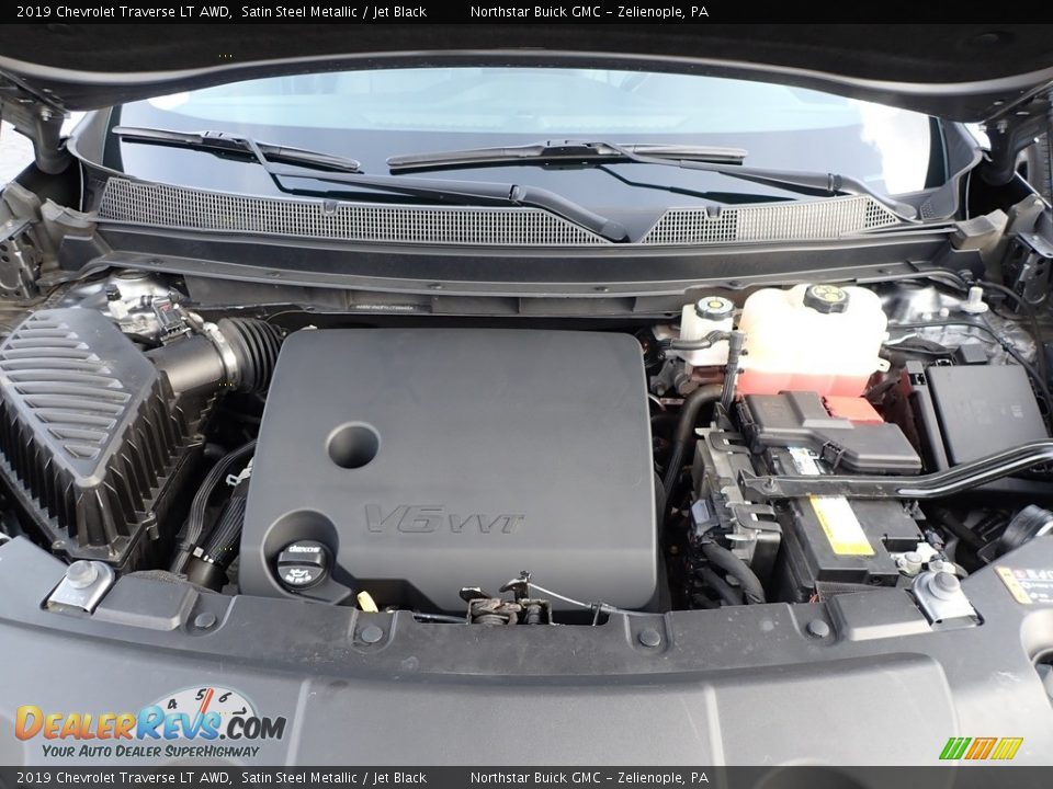 2019 Chevrolet Traverse LT AWD Satin Steel Metallic / Jet Black Photo #2