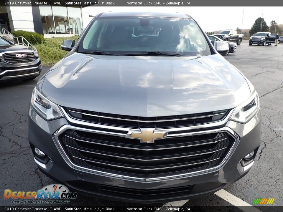 2019 Chevrolet Traverse LT AWD Satin Steel Metallic / Jet Black Photo #3