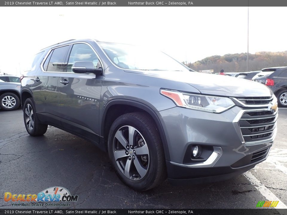 2019 Chevrolet Traverse LT AWD Satin Steel Metallic / Jet Black Photo #4