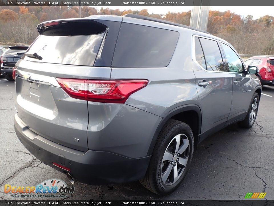 2019 Chevrolet Traverse LT AWD Satin Steel Metallic / Jet Black Photo #8