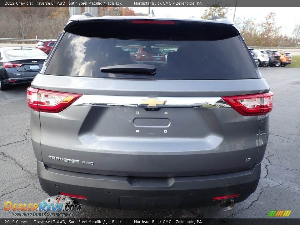 2019 Chevrolet Traverse LT AWD Satin Steel Metallic / Jet Black Photo #9