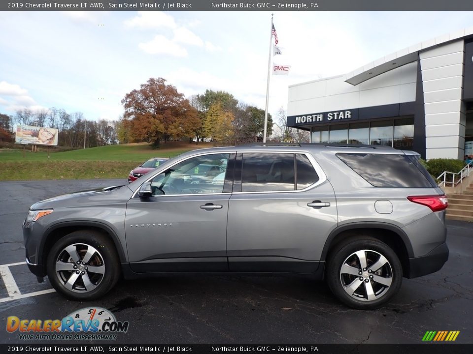 2019 Chevrolet Traverse LT AWD Satin Steel Metallic / Jet Black Photo #12