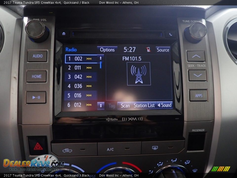 2017 Toyota Tundra SR5 CrewMax 4x4 Quicksand / Black Photo #25