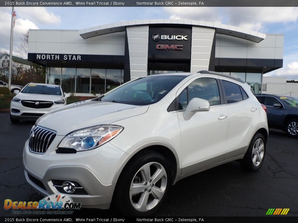 2015 Buick Encore Convenience AWD White Pearl Tricoat / Ebony Photo #1