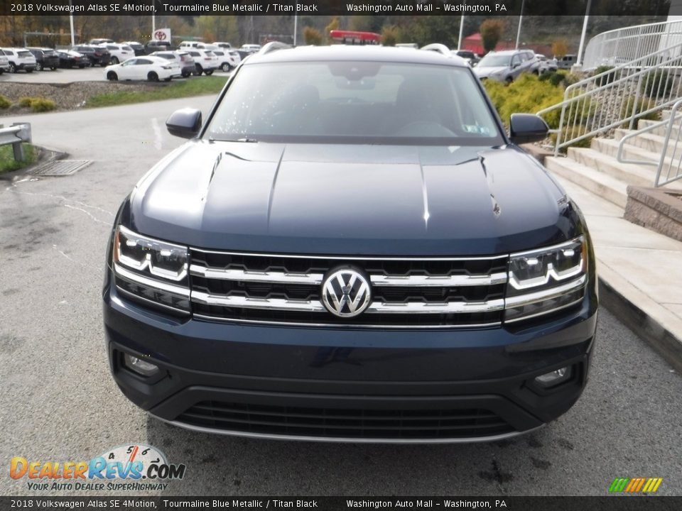 2018 Volkswagen Atlas SE 4Motion Tourmaline Blue Metallic / Titan Black Photo #8