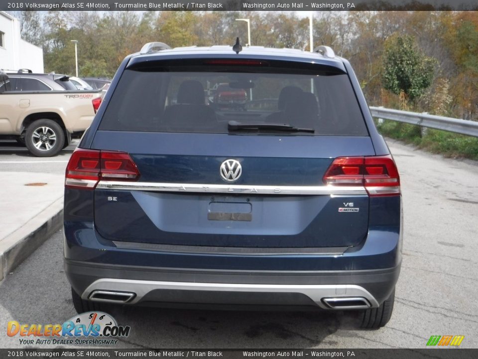 2018 Volkswagen Atlas SE 4Motion Tourmaline Blue Metallic / Titan Black Photo #11