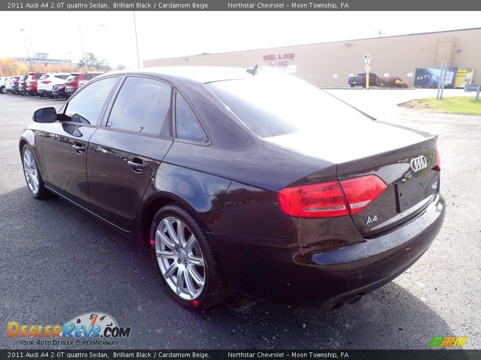 2011 Audi A4 2.0T quattro Sedan Brilliant Black / Cardamom Beige Photo #2