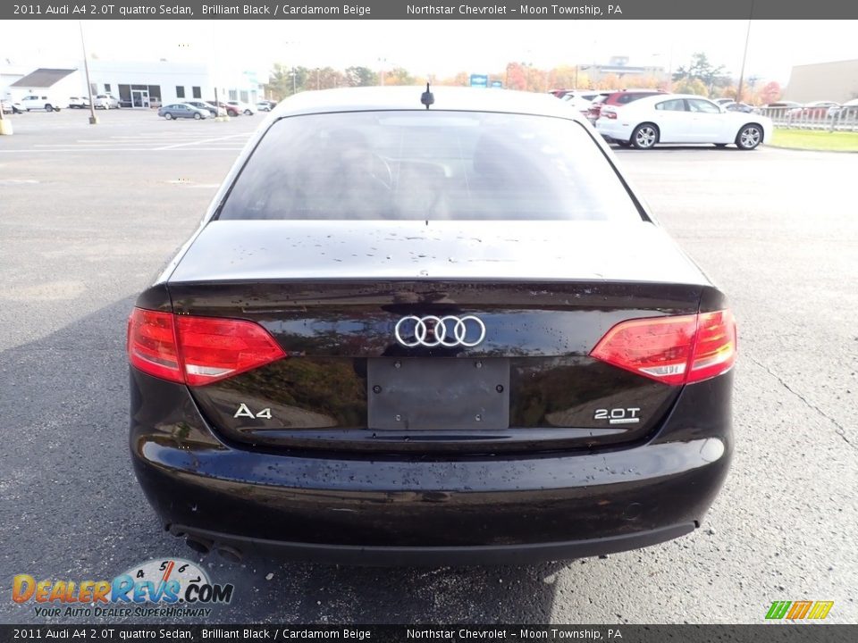 2011 Audi A4 2.0T quattro Sedan Brilliant Black / Cardamom Beige Photo #3