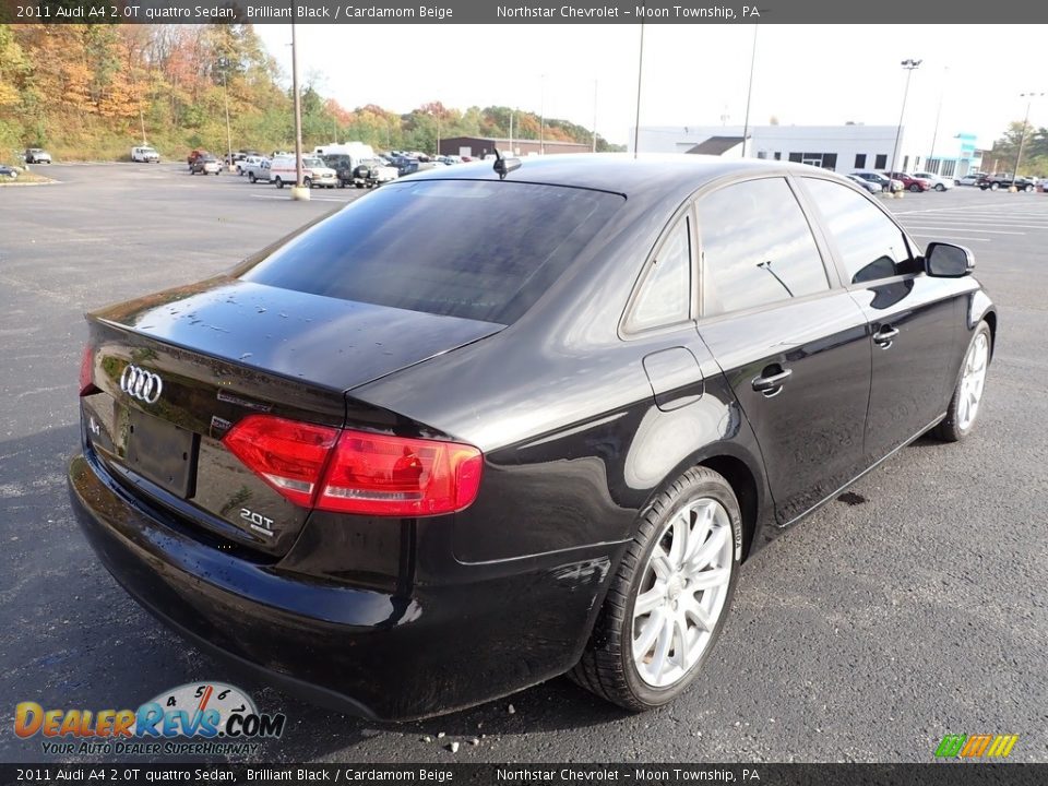 2011 Audi A4 2.0T quattro Sedan Brilliant Black / Cardamom Beige Photo #4