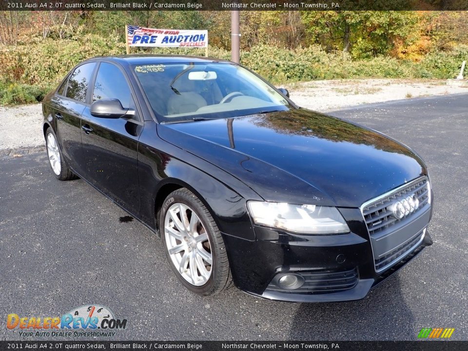 2011 Audi A4 2.0T quattro Sedan Brilliant Black / Cardamom Beige Photo #5